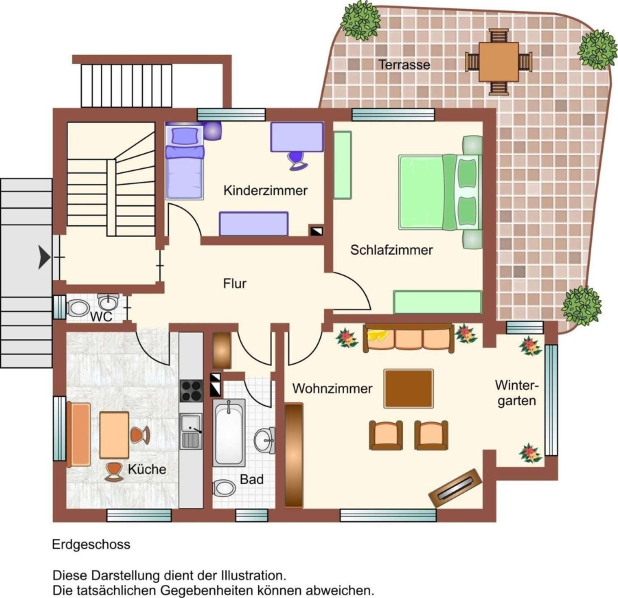 Grundriss EG Vorderhaus