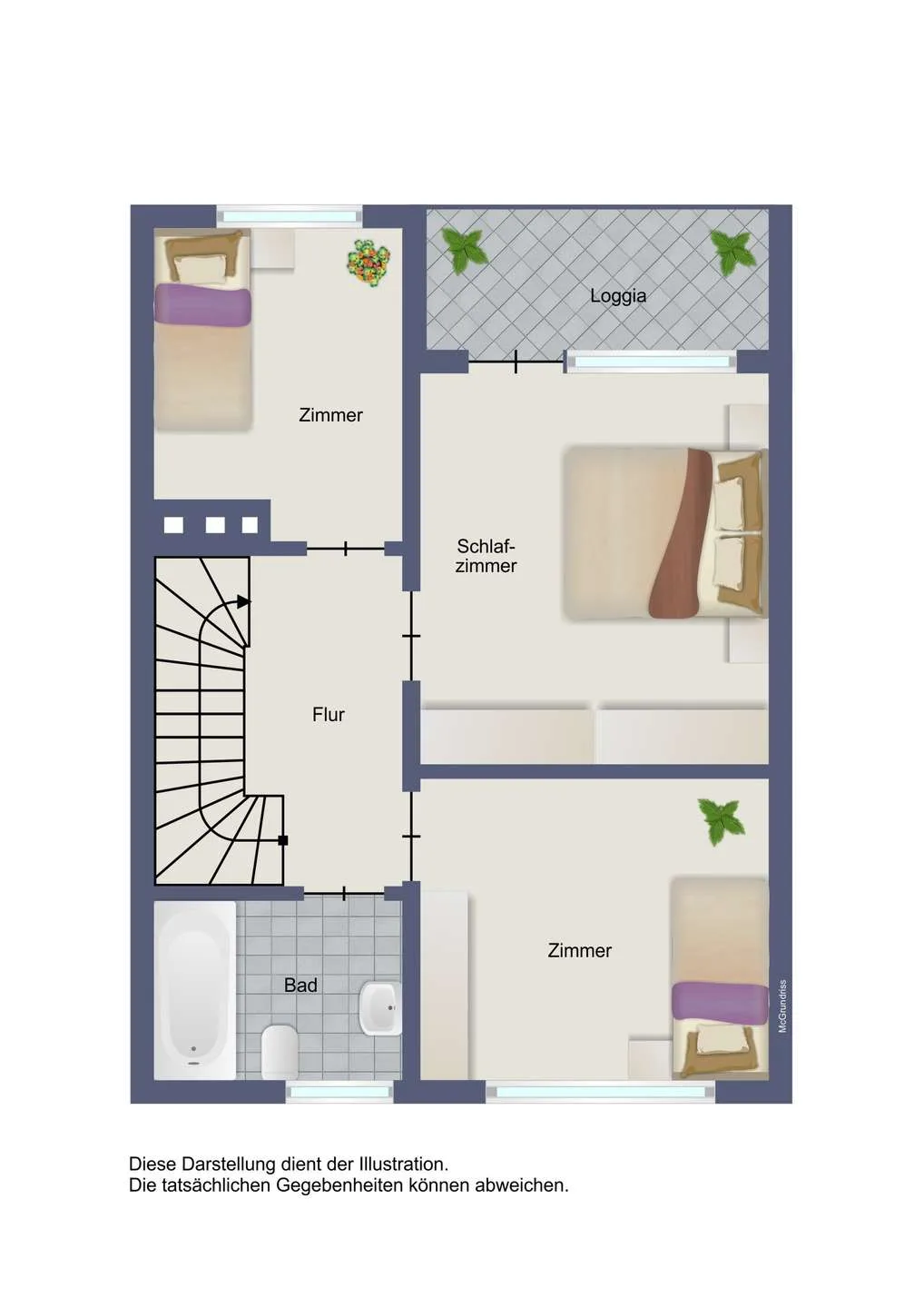 Grundriss Obergeschoss