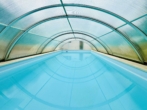 Pool mit Schiebehalle