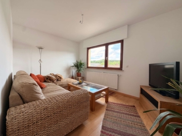 3 Zimmer Wohnung mit großer Dachterrasse in Oberrodenbach - Wohnzimmer (9759)