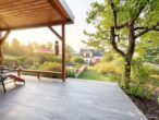 Blick Gartenhaus