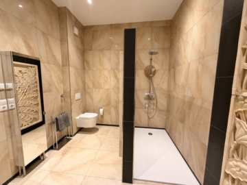 Möblierte Erdgeschosswohnung mit Loftcharakter in Gelnhausen-Meerholz - Bad (5830)