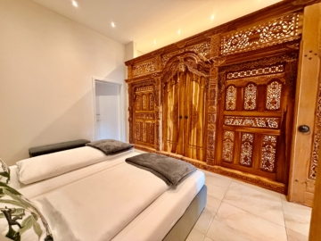 Möblierte Erdgeschosswohnung mit Loftcharakter in Gelnhausen-Meerholz - Schlafzimmer (5827)