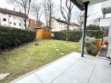 2-Zimmer-Eigentumswohnung mit Terrasse und kleinem Garten in feiner Lage … - Garten (3176)