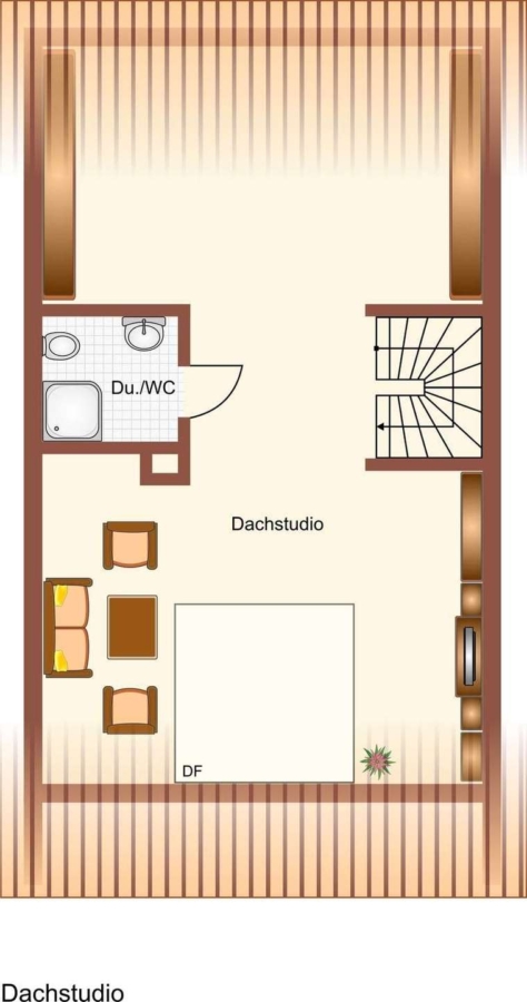 Grundriss Dachstudio